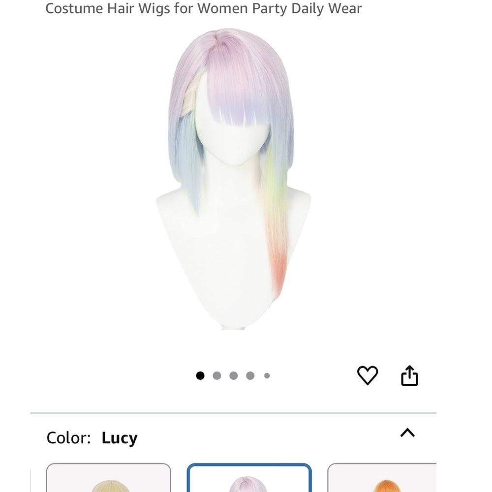 Halloween, Cosplay, Anime, Lucy Cos Playing Pink Blue Yellow